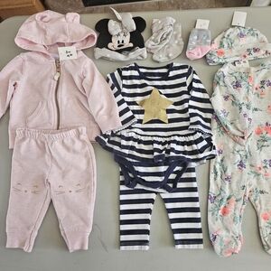 Pink Bear Hoodie and Pants Set for Kids